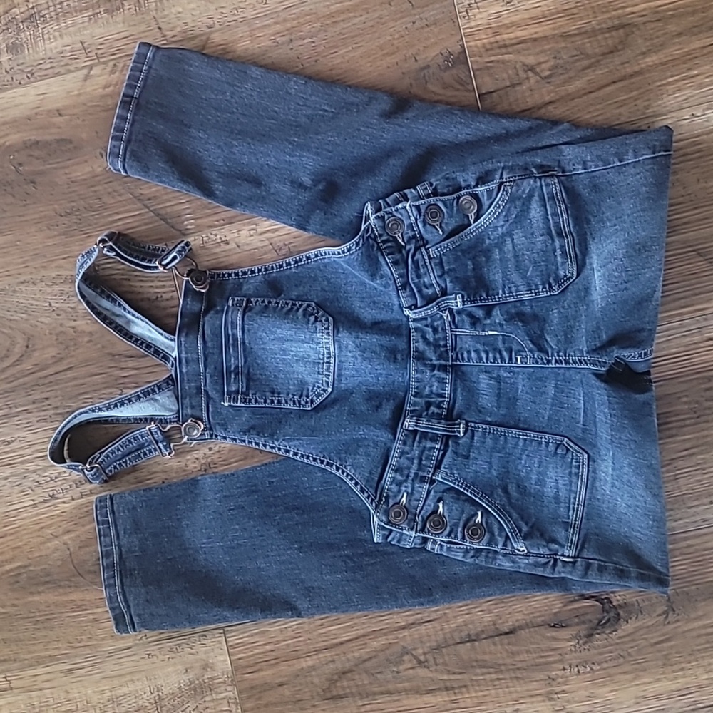 SO Overalls, Size 8, Dark Denim, Soft